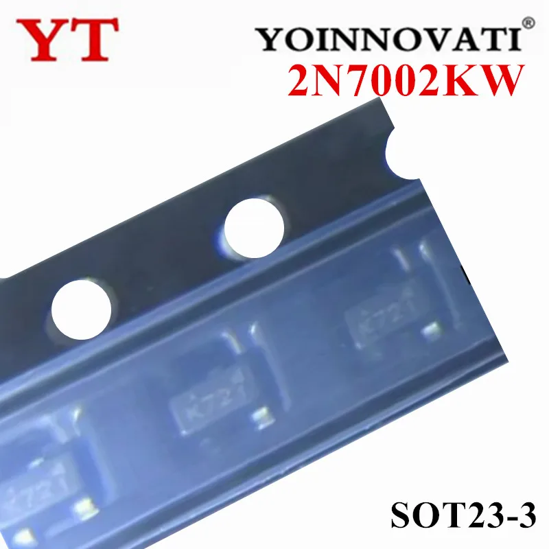 50pcs/Lot 2N7002KW SOT-323-3 K72 IC