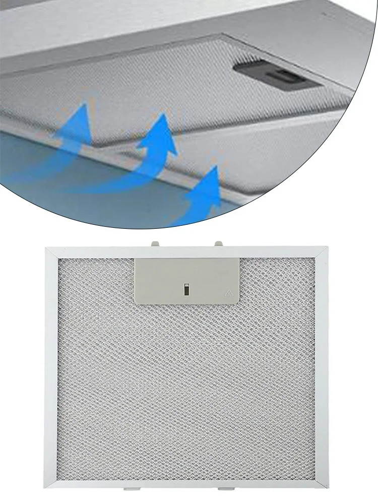 1PC Cooker Hood Filters Metal Mesh Extractor Vent Filter 270 X 250mm Stainless Steel Home Appliance Parts Kitchen Tools