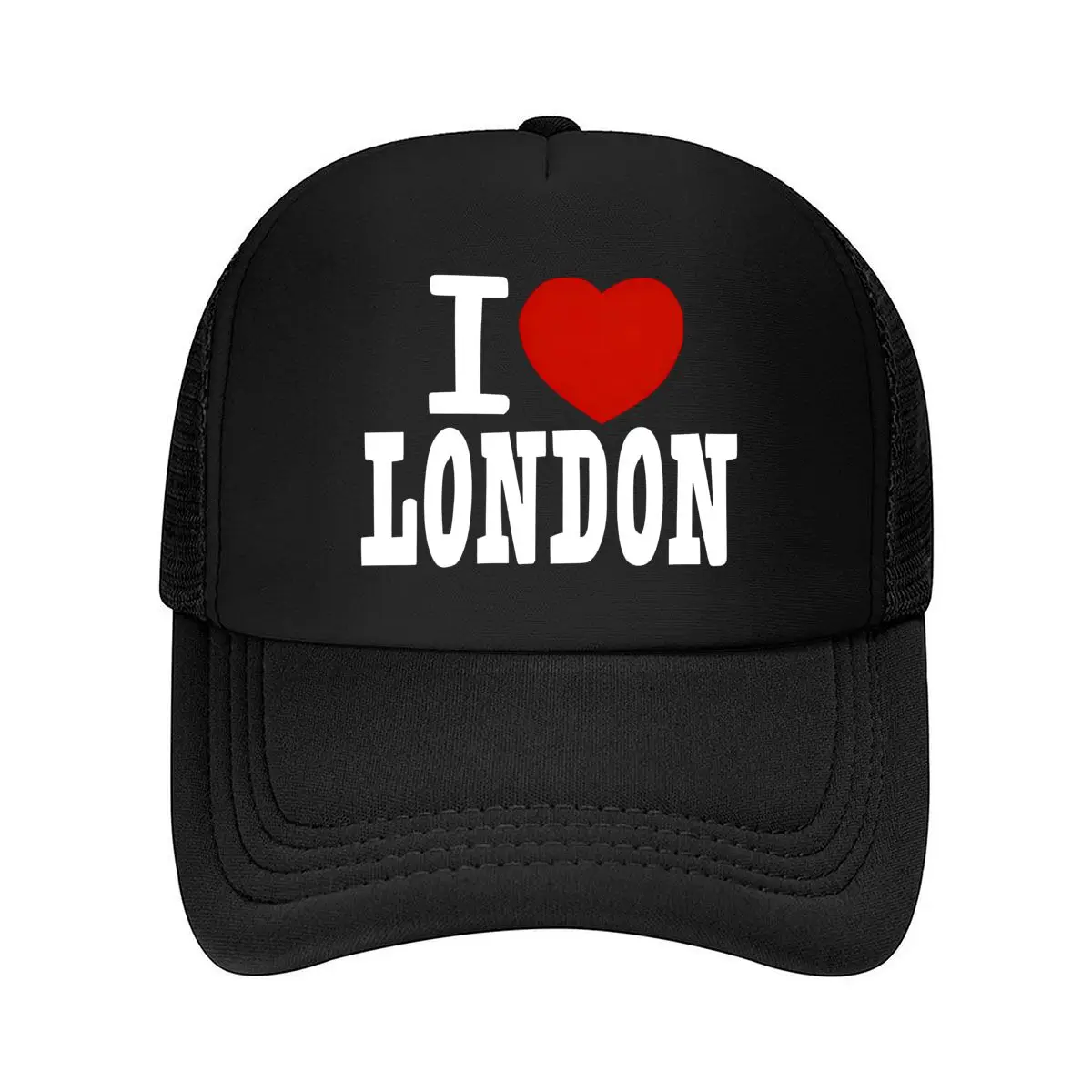 I LOVE LONDON_ Simple Letter Print Curved Brim Cap, Unisex Fashion Trendy Item, Unique and Minimalis 2026 Mesh Baseball Cap