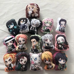 Demon Slayer Anime Plush Toys, Boneca Japonesa, 10cm, Akaza, Rui Iguro, Obanai, Tanjirou, Kamado, Nezuko, Agatsuma, Zenitsu