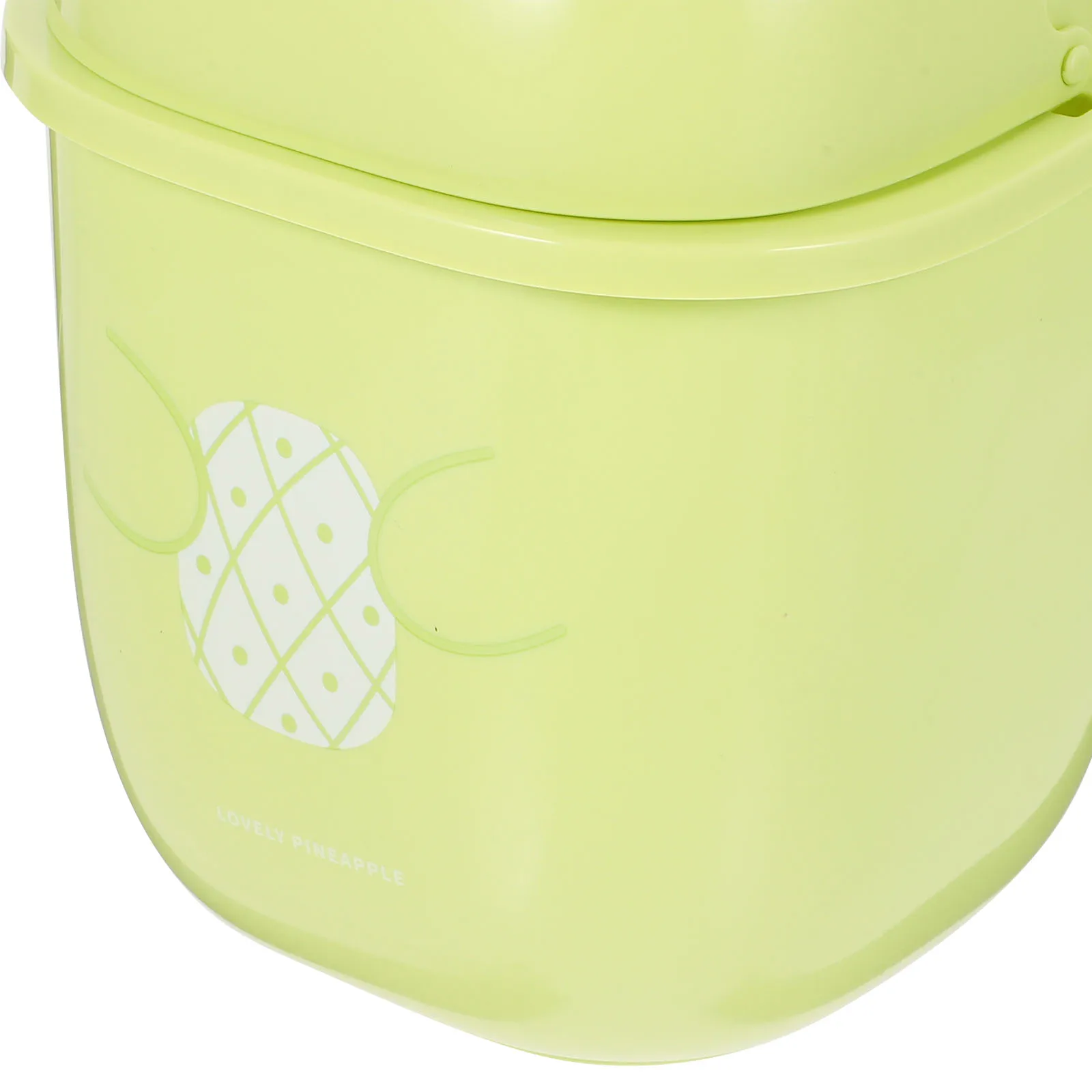 

Cute Pineapple Shaped Desktop Trash Can With Lid Small Garbage Container Odor Covering Fresh Air Reusable Home Office