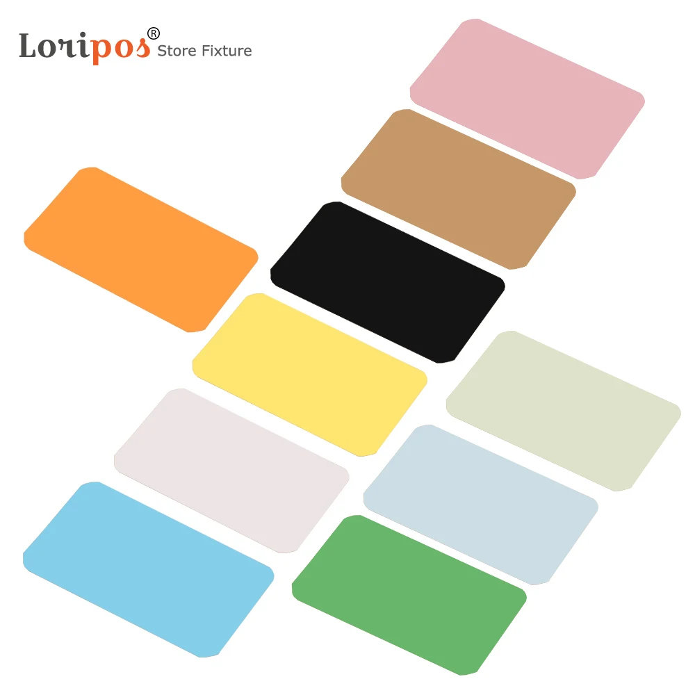 100pcs/box Colored Retailing Store Price Tag New Blank Kraft Paper Handwritten Paper Card Food Shop Pricing Ticket