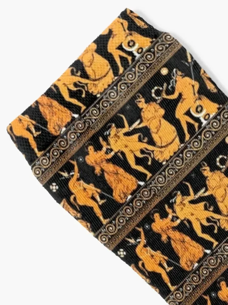 Bacchanalia Greek Vase Attic Red figure Socks kids japanese fashion Women Socks Men's