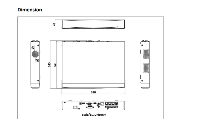 Imagem -02 - Gravador de Vídeo Hikvision8ch 1u Poe Acusense 4k Nvr Ds7608nxi-k1 8p Smart Sata Vigilância Gravador de Vídeo