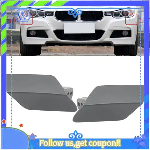 M46K-자동차 헤드 라이트 헤드 라이트 램프 와셔 노즐 커버 캡-BMW 2011-2019 F30 F31 F35 320 323 325 328 330 335