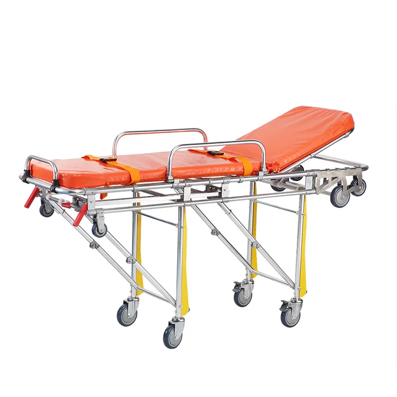 Emergency Patient Stretcher Trolley For Hospital & Clinic Use