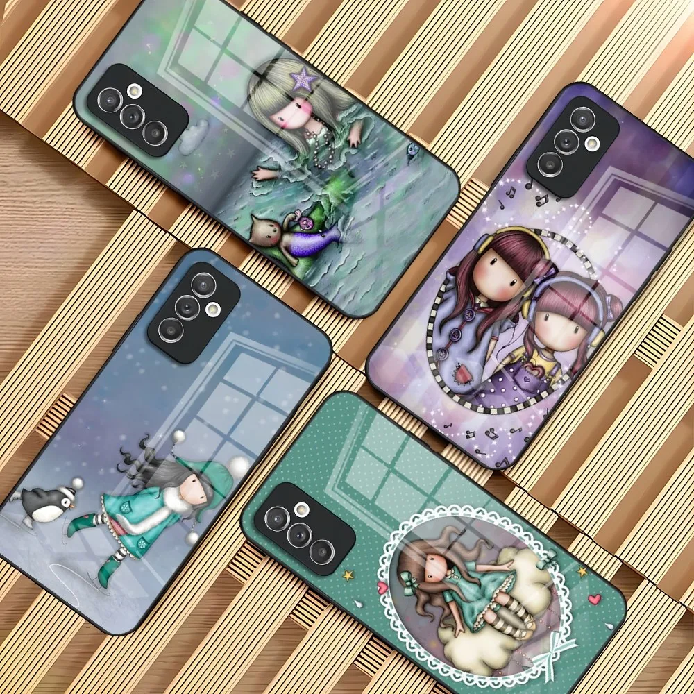 Phone Case for Samsung S20 S30 S21 S32 S23 S24 S9 S10E Note Gorjusses doll 20 10 Pro Santoroes cute Ultra Plus Glass luxury Cove