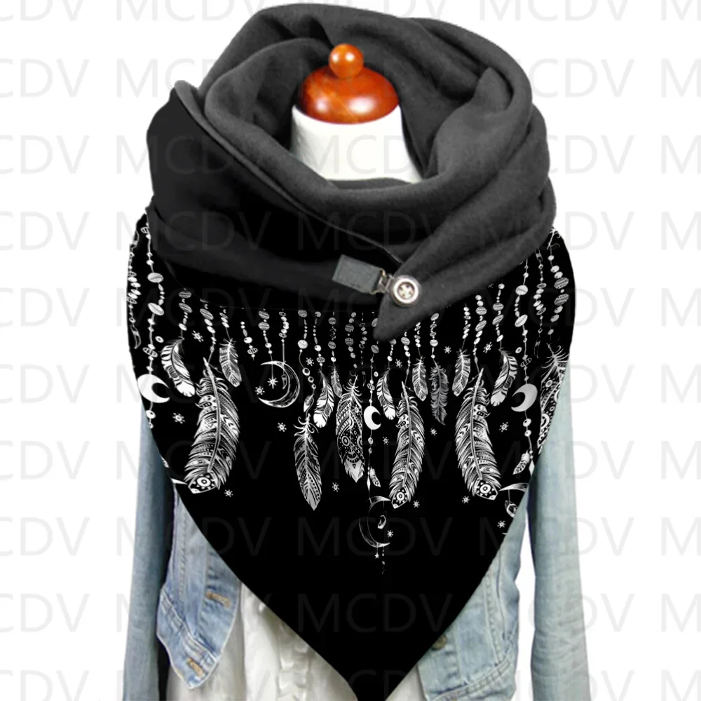 Dream Catcher Scarf Print Scarves and Shawls 3D Printed Casual Scarf And Shawl for Women Warm and Comfortable Scarf