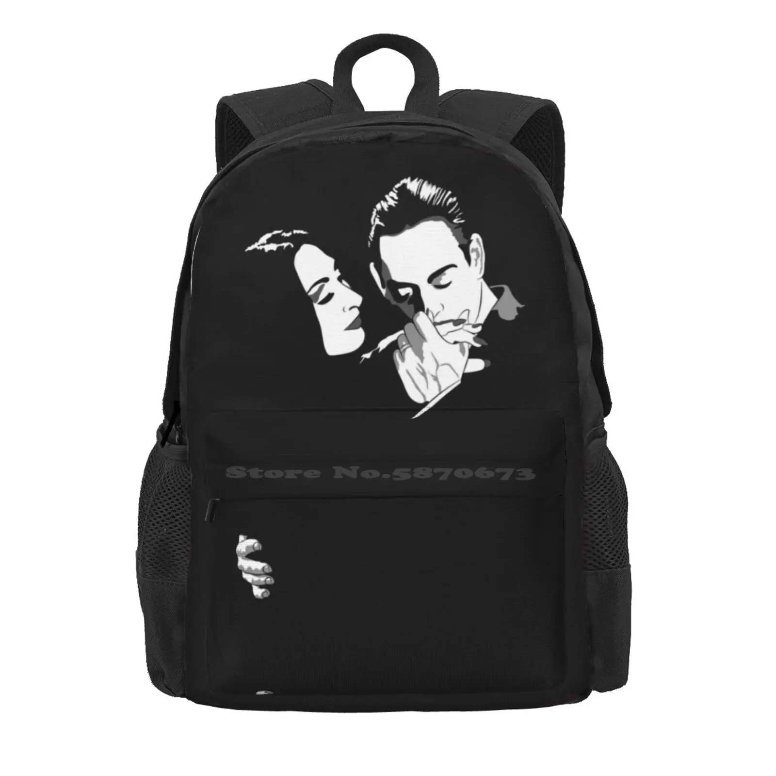 Gomez & Morticia Hot Sale Schoolbag Backpack Fashion Bags Family Addams Morticia Gomez Tv Films Retro Classic Cult Cinema 90S