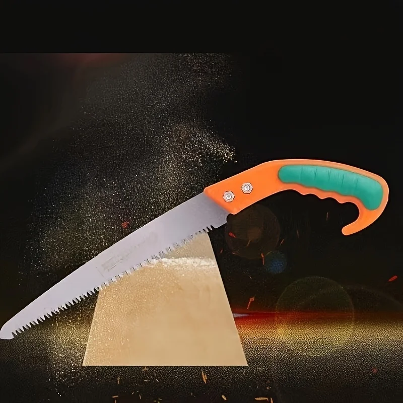 Sierra de jardinería multifuncional compacta, diseñada para comodidad humana, con mango cómodo, adecuada para jardinería.