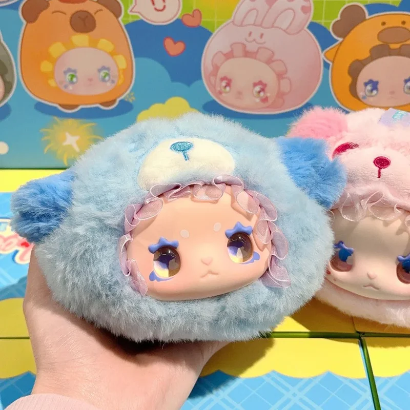 إيما سيكريت فورست روا روا حديقة الحيوان صندوق أعمى الفينيل الوجه حقيبة الظهر قلادة المفاتيح قلادة لطيف الغراء الوجه أفخم دمية هدية عيد