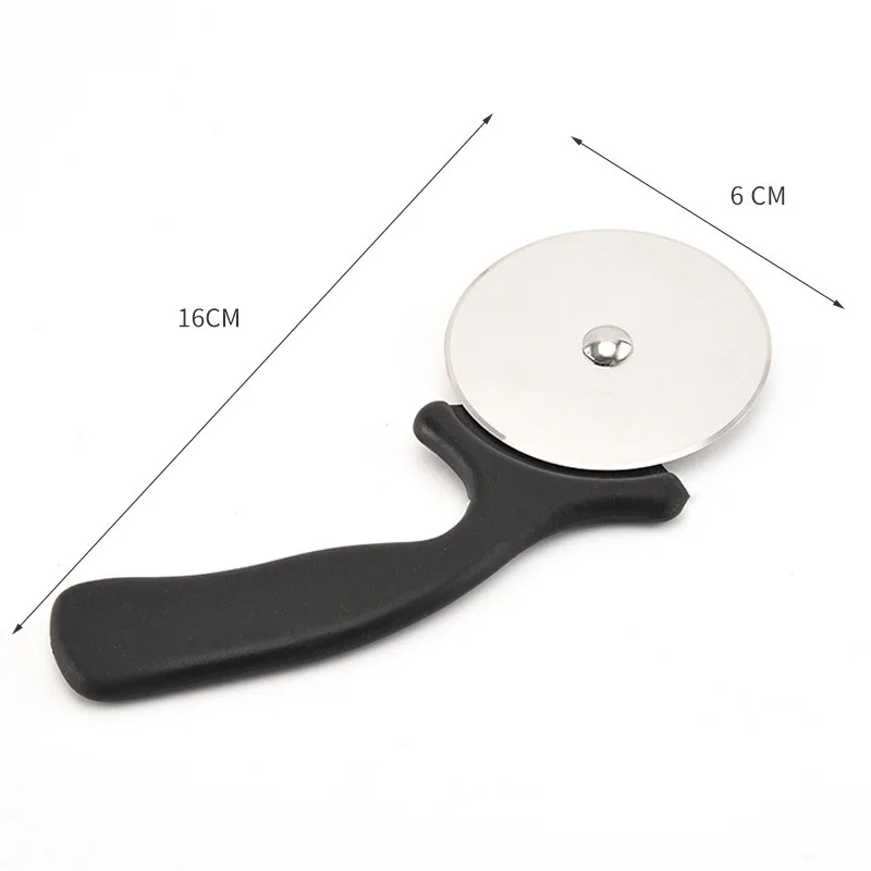 Stainless Steel Pizza Cutter Knife Single Wheet Roller Pizza Scissors Waffle Cookies Pastry Cake Cutting Tools Kitchen Bakeware