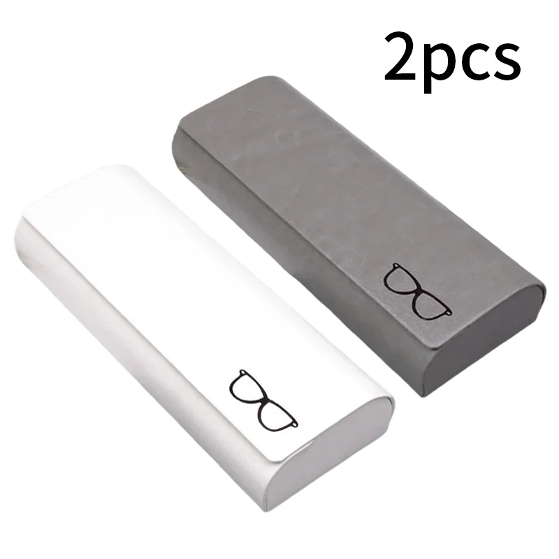 

2pcs Glass Case Male Female Retro Myopia Hyperopia Glasses Case Small Fresh Student Portable Stress Resistant Case Box Wholesale