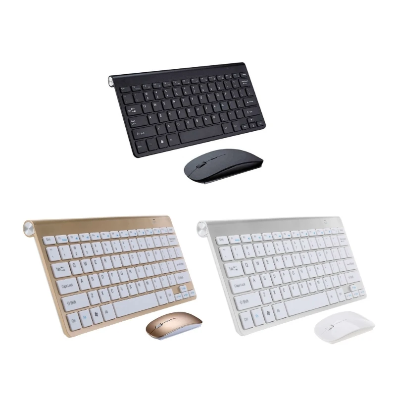 Mini Wireless Keyboard 24Ghz Portable Bluetooth-compatible Keypad and Mouse for Tablet Laptop Notebook Desktop Dropshipping