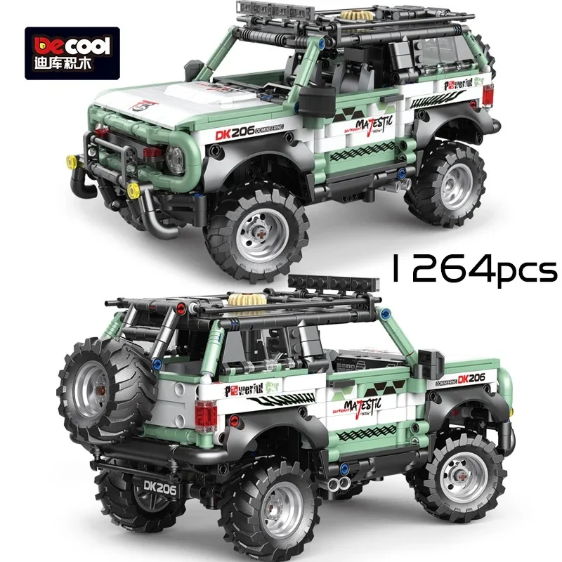 DECOOL High-Tech Car Ford Mustang Building Blocks Bronco Off-Road Vehicle Muscle Racing Model Bricks Toys For Boy Children Gifts