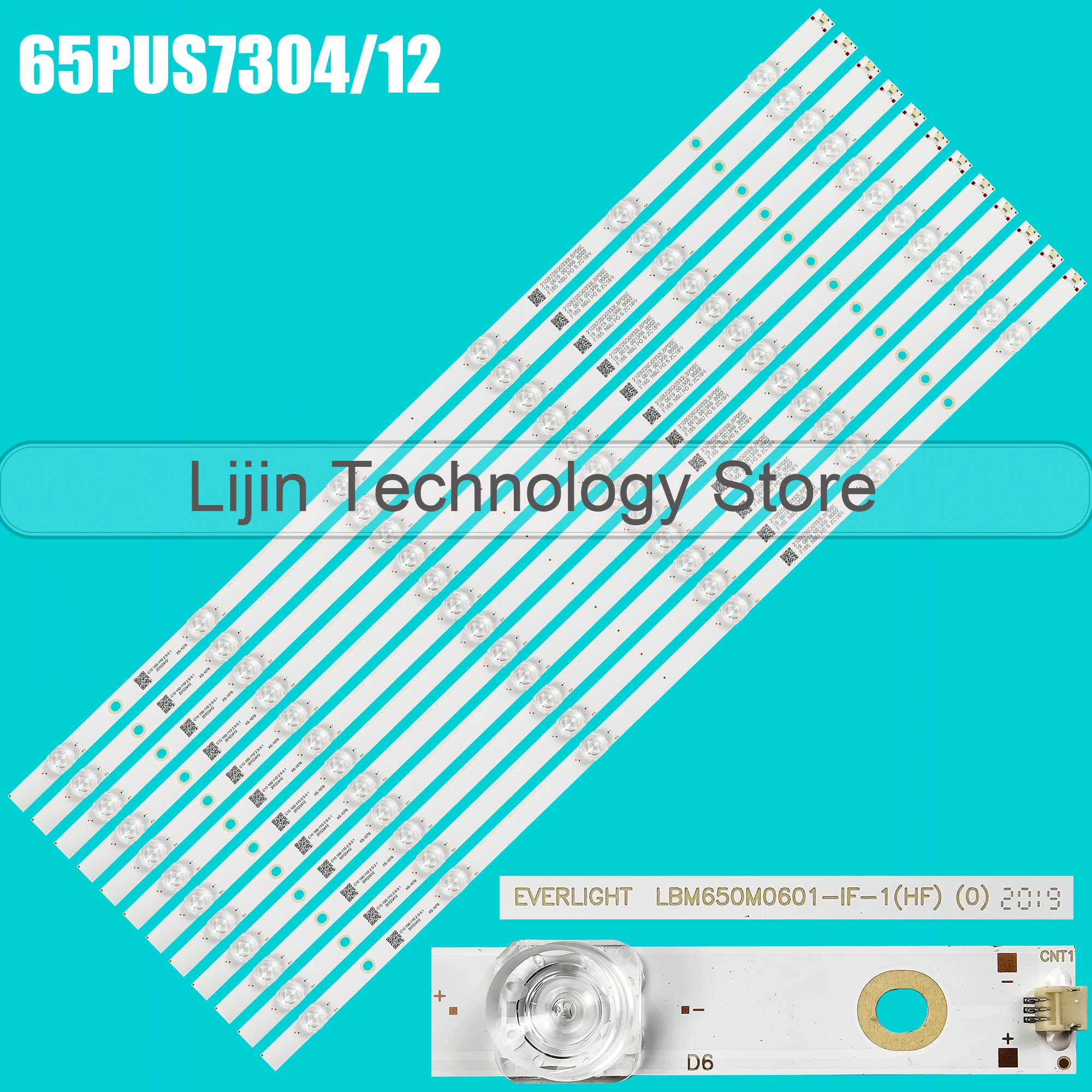 

LED backlight strip For 65PUS6754 65PUS6704 65PUS7805/12 65PUS6504/12 LB-GM3030-GJ0D226512X6PCT9-Y TPT650J1-QUBF