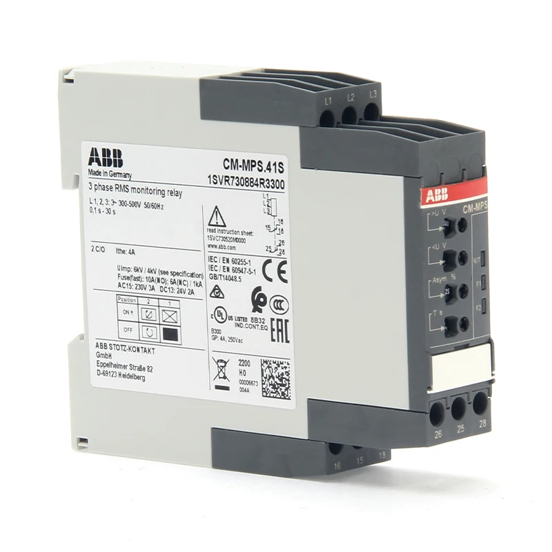 

ABB RELAY CM-PFE, phase seq, 1 c/o, 208-440VAC Product ID: 1SVR550824R9100