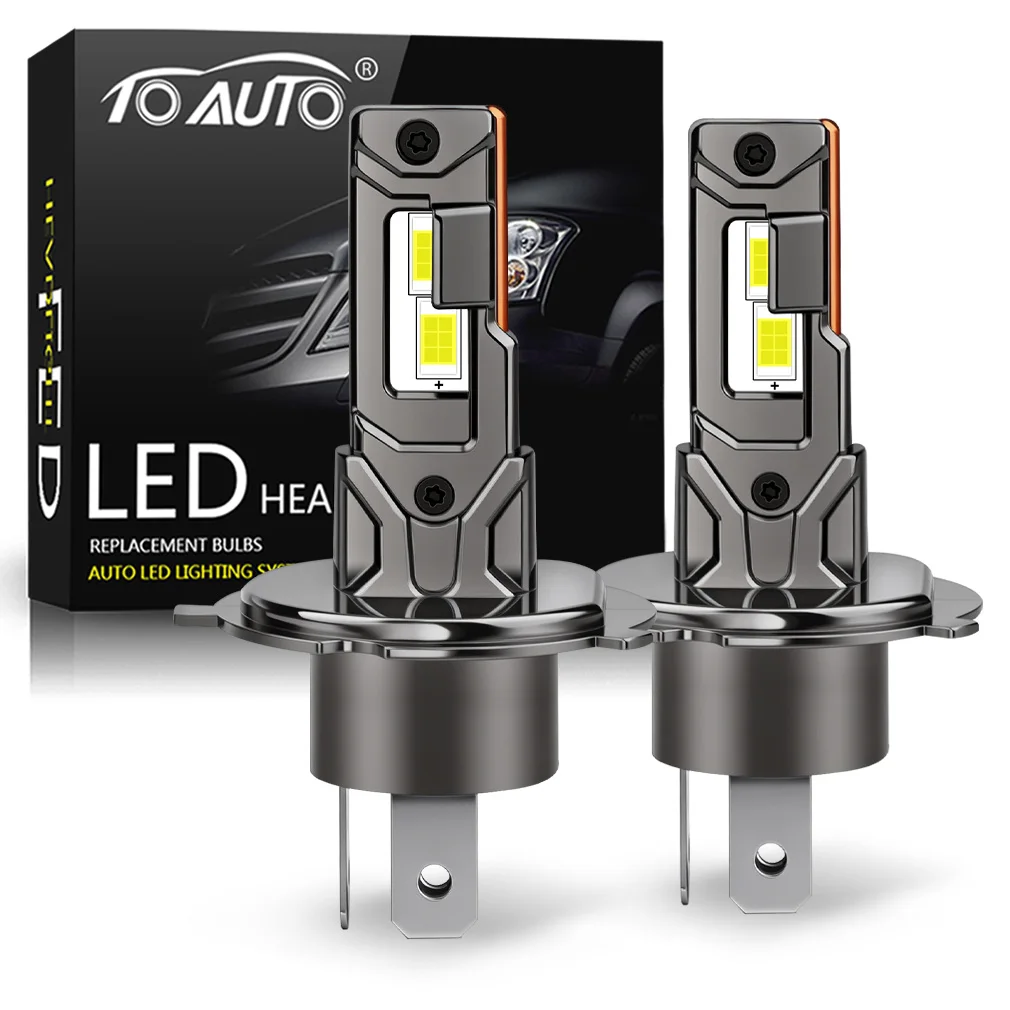 H4 Led Light TOAUTO H4 LED Lights for Car H1 H3 H11 H7 LED Headlights Canbus 30000LM ...
