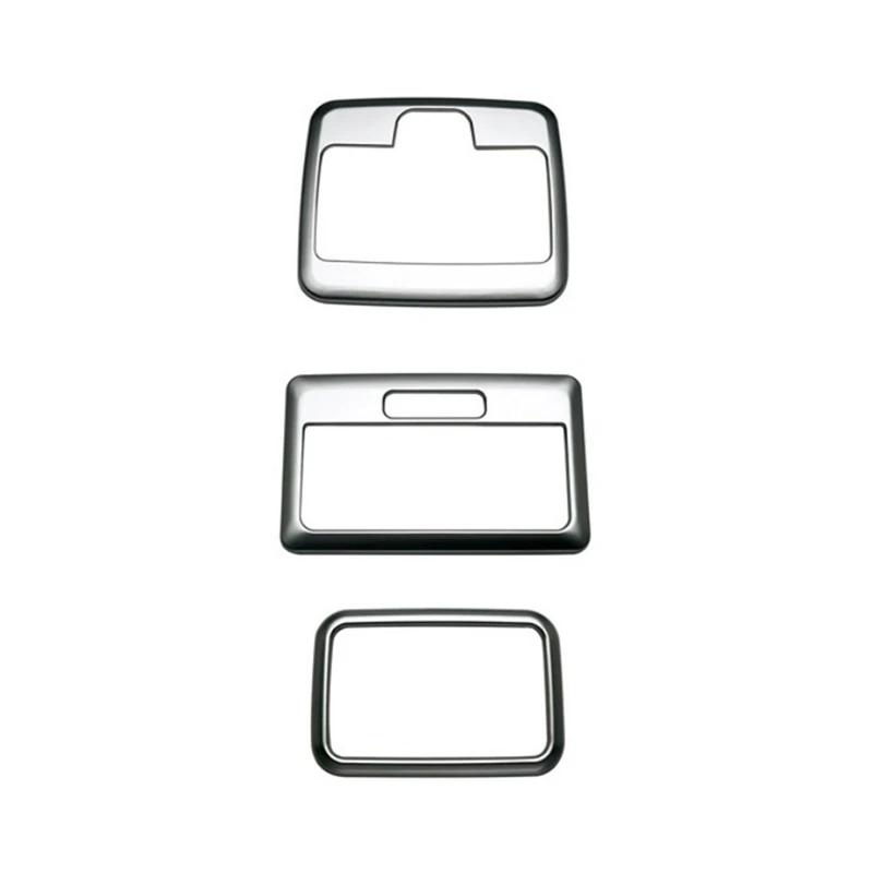 

3 Piece Front Rear Reading Lamp Cover Trim Interior Accessories ABS For Suzuki Spacia/Spacia Custom MK54S MK94S 2024 Silver