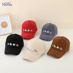 2024 School Boy Baseball Hats Bulldozer Excavator Embroidered Children Outdoor Summer Kids Caps for 2-8Years Baby Sports Hats