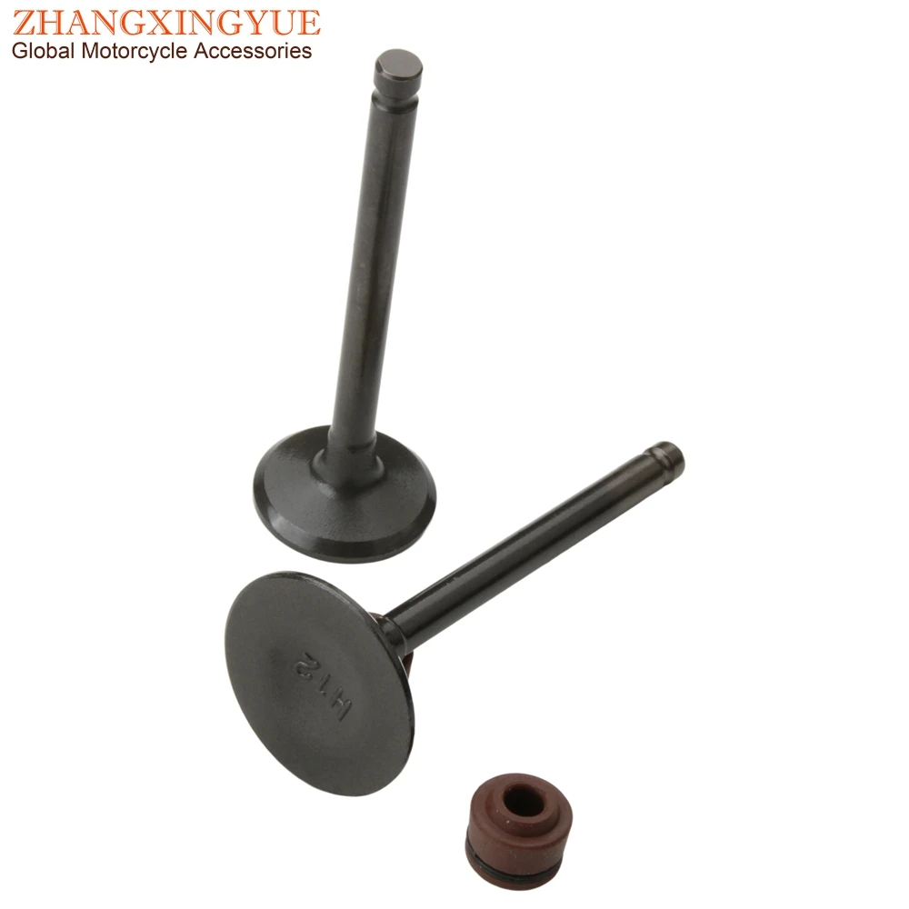 Scooter Intake And Exhaust Valves For SYM Fiddle II 125 Orbit 125cc 14711-H12-A000 14721-GY6-9000 4T