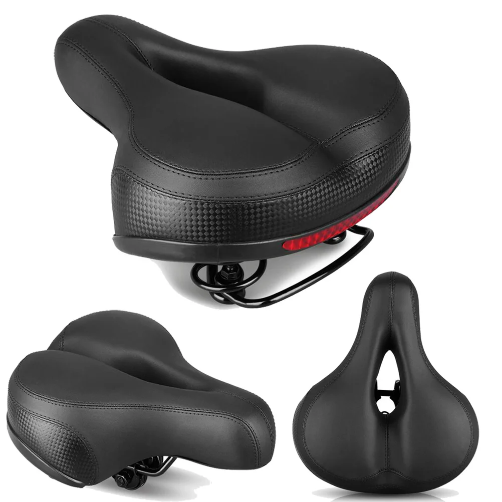 

Bicycle Saddle Thick High-Density Perforated Sponge Ergonomic Design Reflective Sticker For Mountain Road Bike Folding