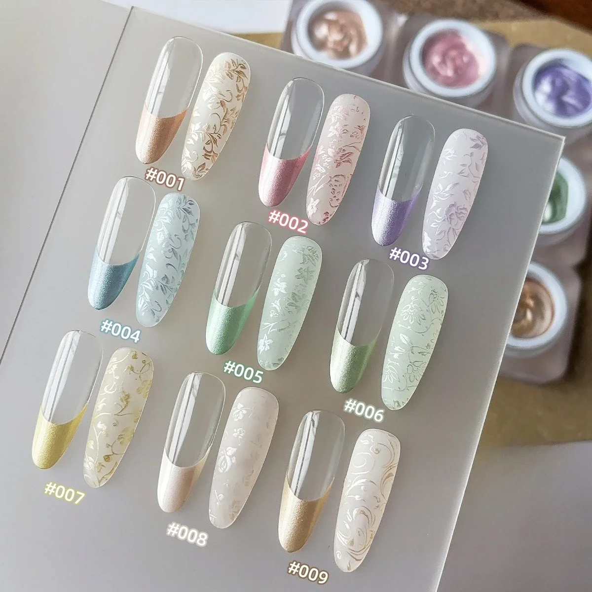 

9 Colors Non-wipe Satin Light Pat Painting Gel Varnish Nail Polish Soak Off UV LED Nail Supplies For Professional Manicure Salon