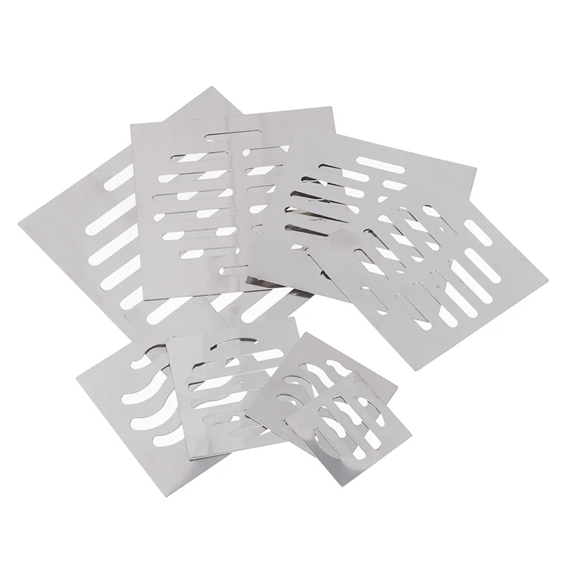 

1 шт., квадратная сливная крышка из нержавеющей стали, решетки для пола в ванной комнате, противоскользящая сетка для улавливания волос для душа, 100,QTG329larlalarla