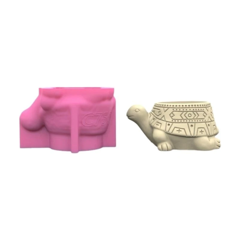 

Flexible Vase Molds Turtles Jewelry Jars Mould Perfect for Hand-Making Vase