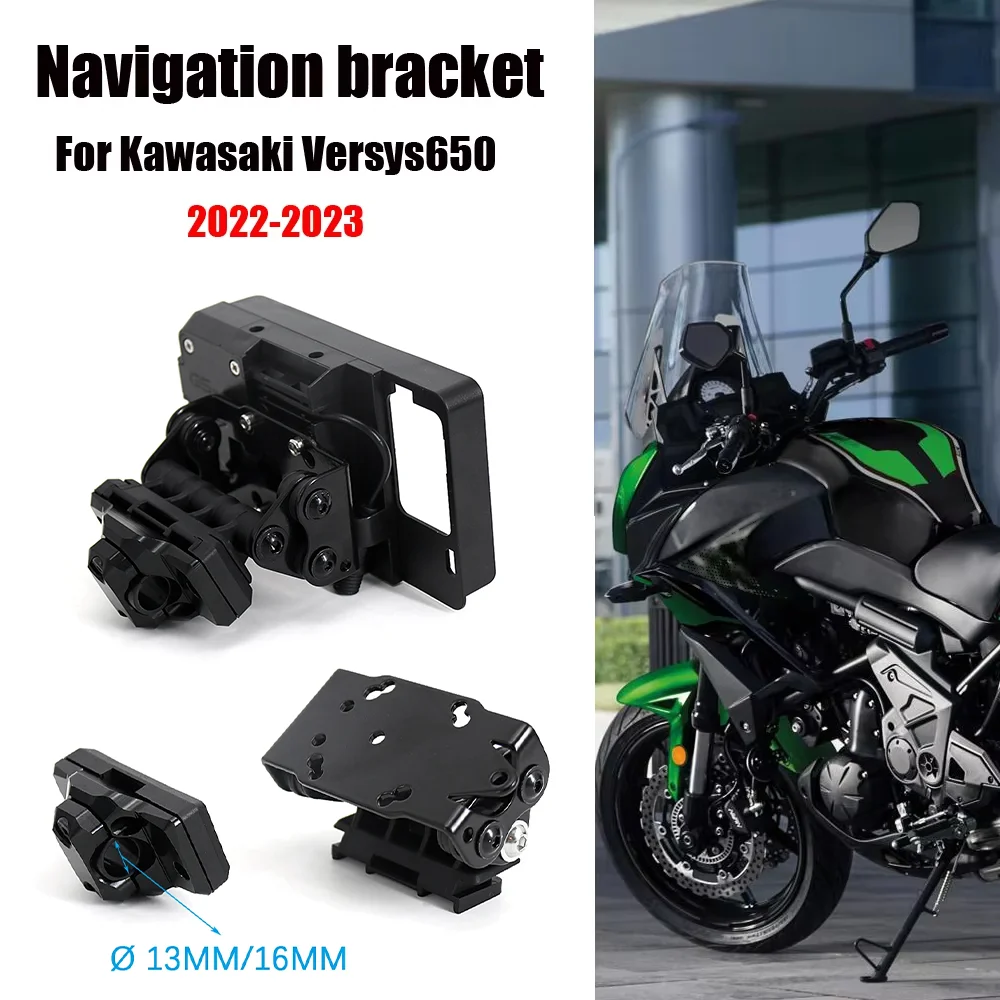 

For Kawasaki Versys650 Versys 650 2022 2023 Accessories Mobile Phone USB Navigation Bracket USB Charging Mount support