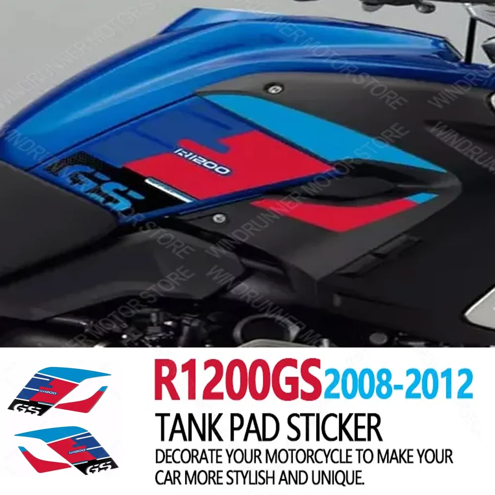 

For 1200 GS R1200 2008-2012 Motorcycle Accessories Tank Pad Protector 3D Epoxy Resin Sticker Motorcycle Sticker