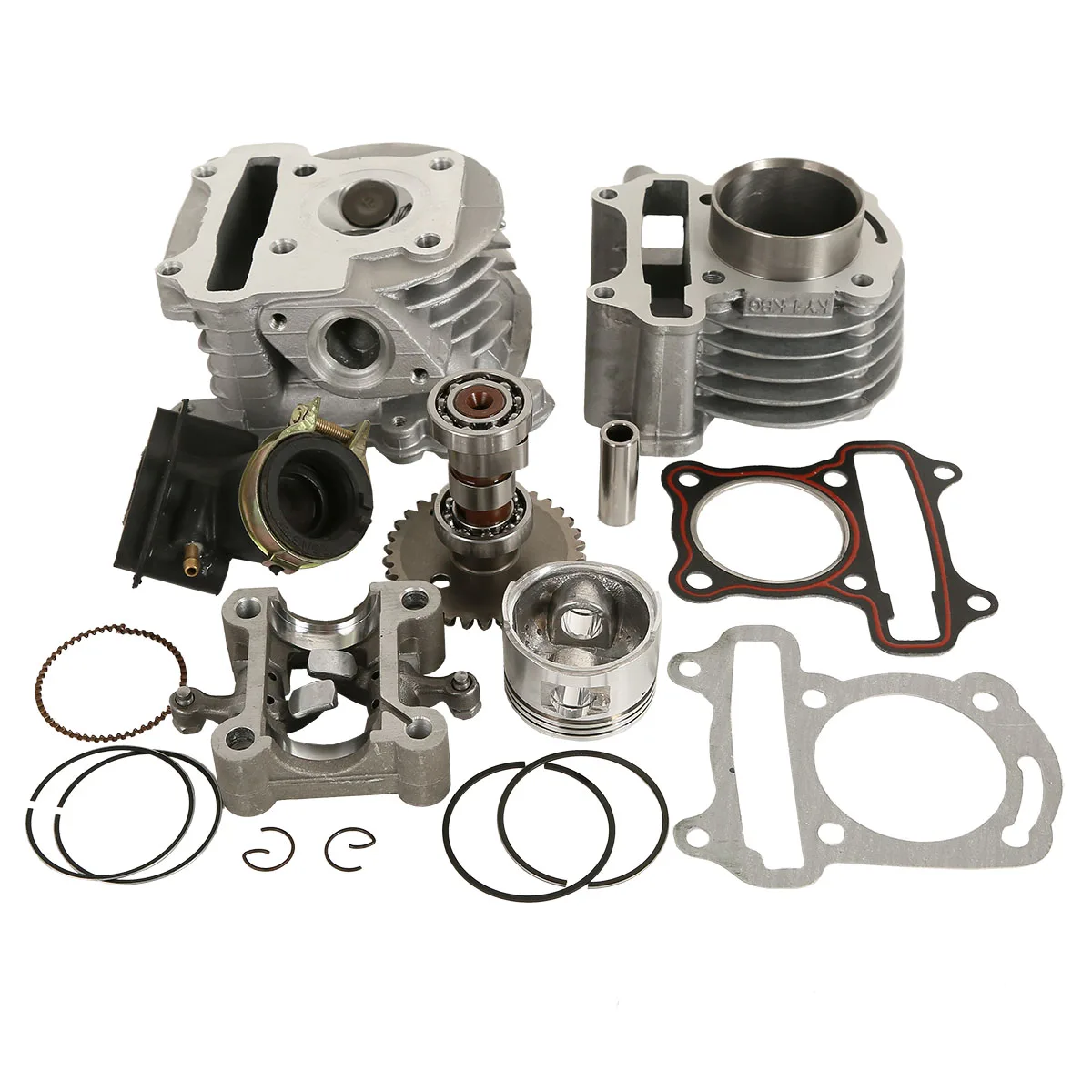 GY6 50CC To 80CC Big Bore Cylinder Rebuild Kit Fits For Roketa Taotao Baja Tank 4 Stroke Scooter