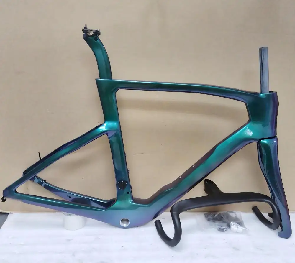 

Карбоновая дорожная рама F16 2025 F, карбоновая рама для велосипеда F14, дорожные рамы для велосипеда T1100, дисковый тормоз, цвет хамелеона BSA