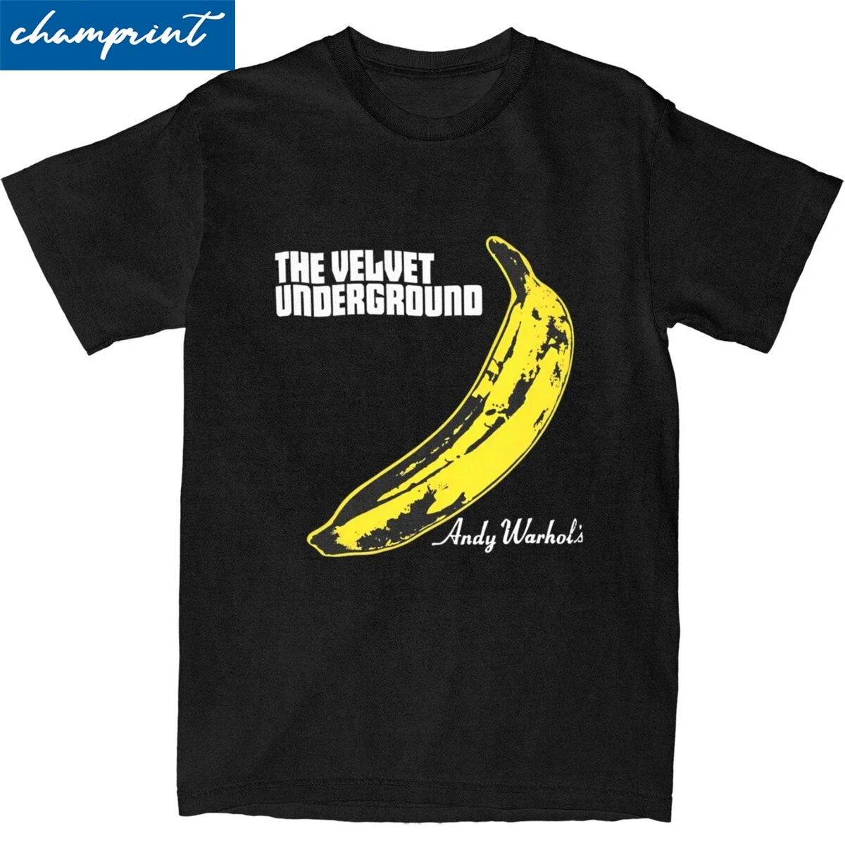 The Velvet Underground Rock Band T Shirt Men's Cotton Top Tee Priting O-neck Short Sleeve