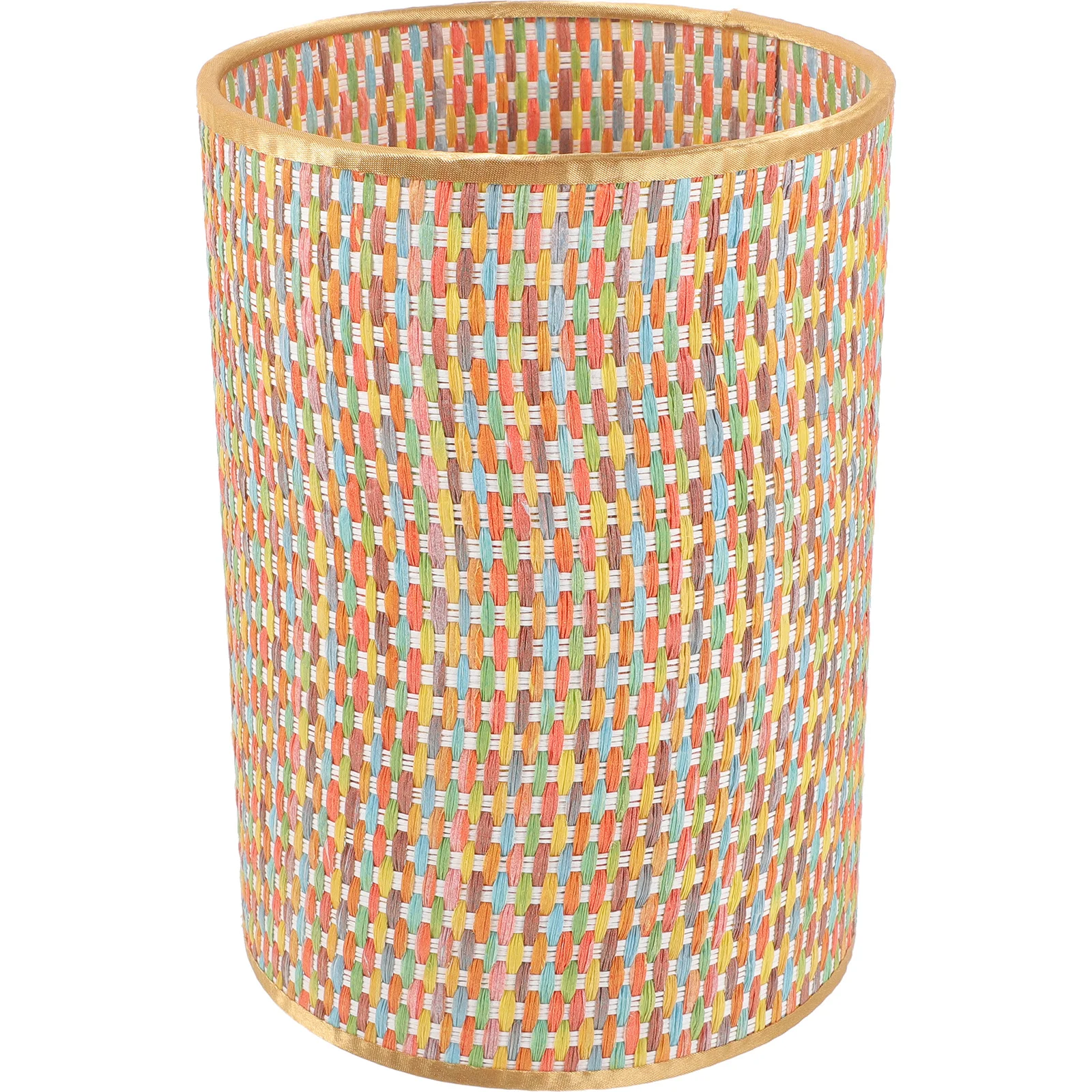 

Colorful Lamp Shade Handwoven Lightweight Replacement For Table Floor Lamp Simple Style Home Hotel Bedroom Decor Lighting