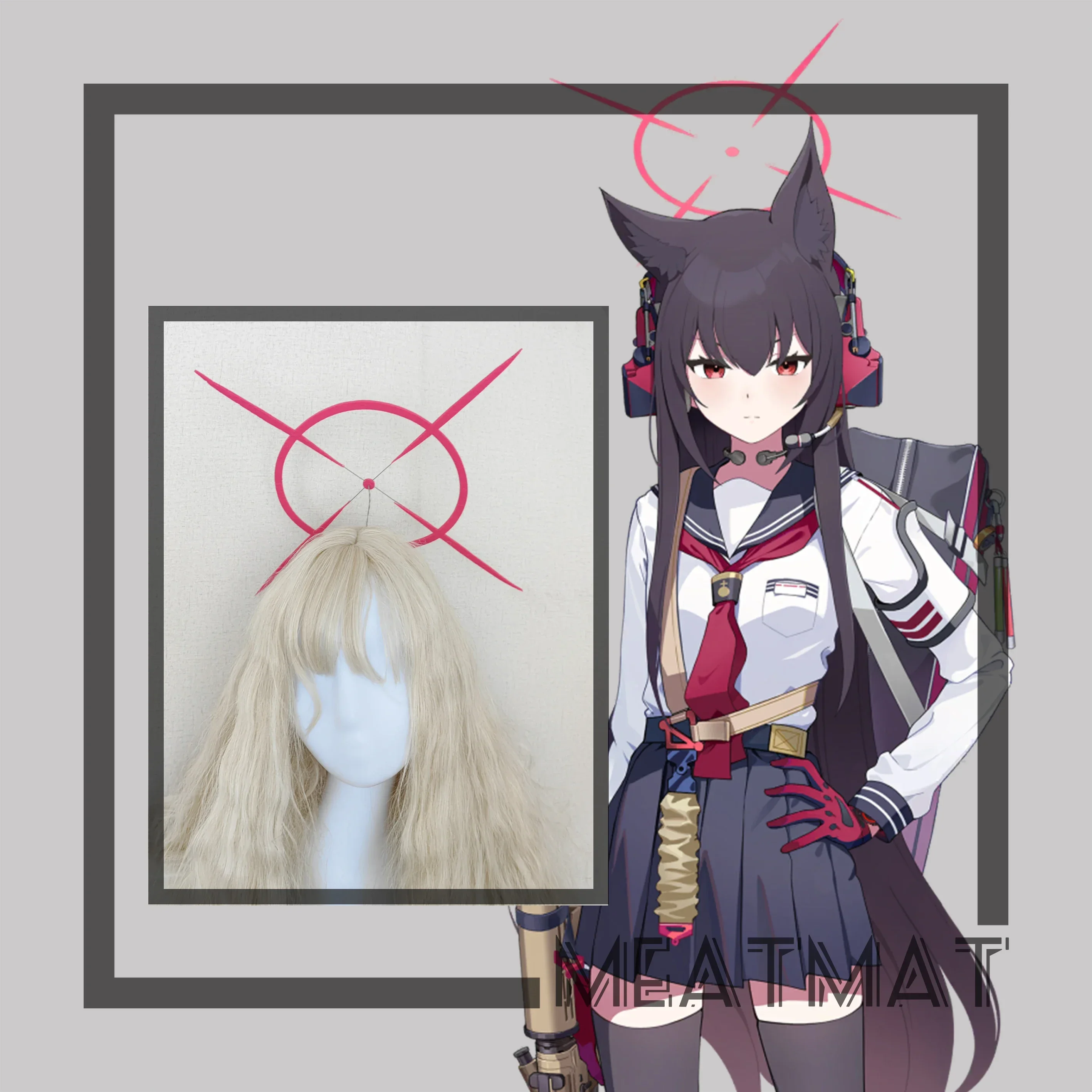

FOX Shichido Yukino Halo Headwear Blue Archive Cosplay Replica Prop Decoration Character Accessories