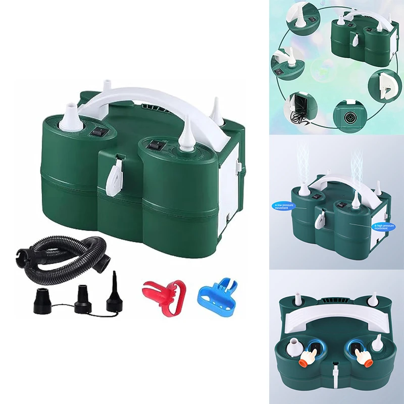 Powerful Electric Balloon Pump,Air Inflate/Deflate Pump,Double Motor For Swimming Pool, Inflatable Bed And Etc.