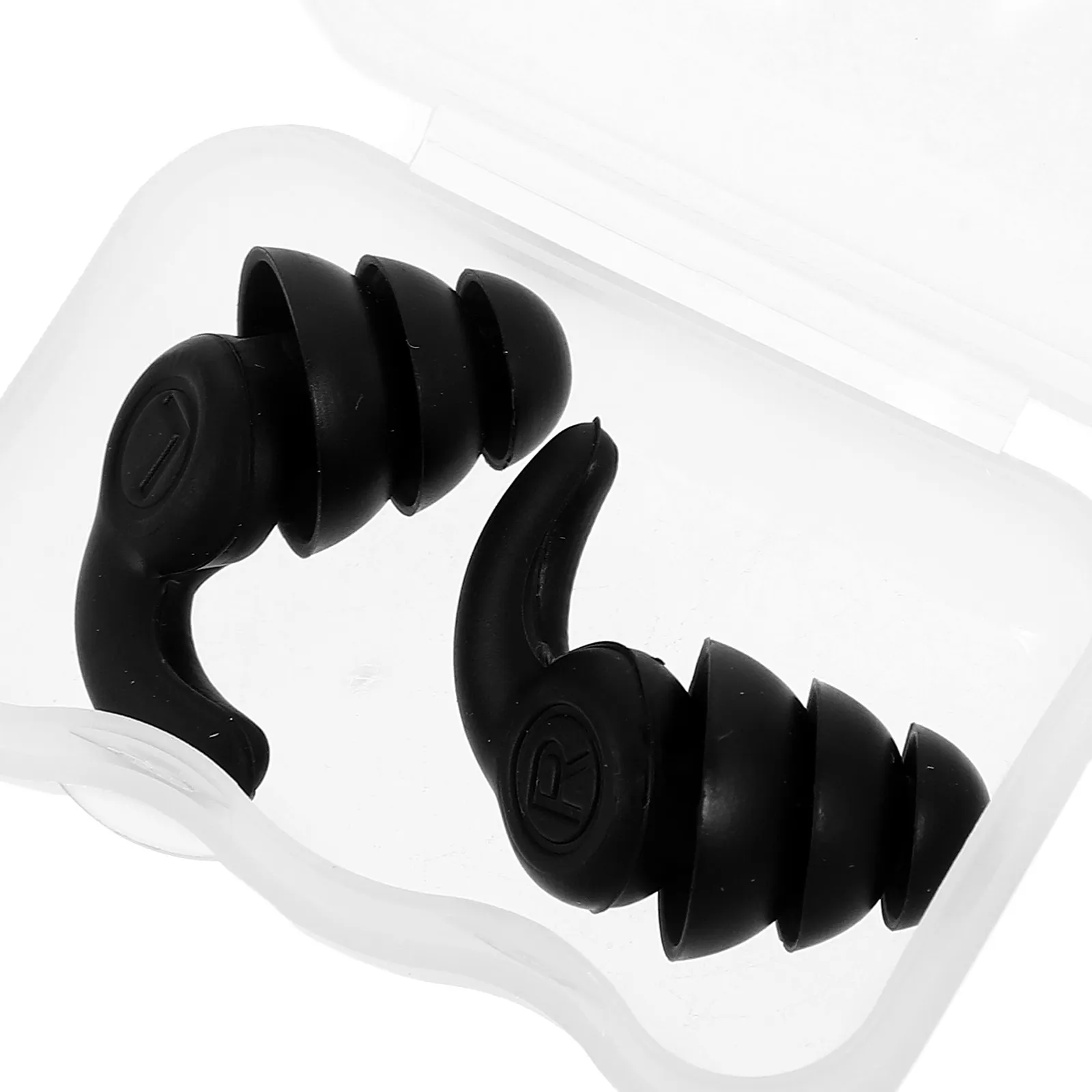 1Pair Silicone Noise Reduction Earplugs Sound Proof Comfortable Lightweight Invisible Ear Protection for Concert
