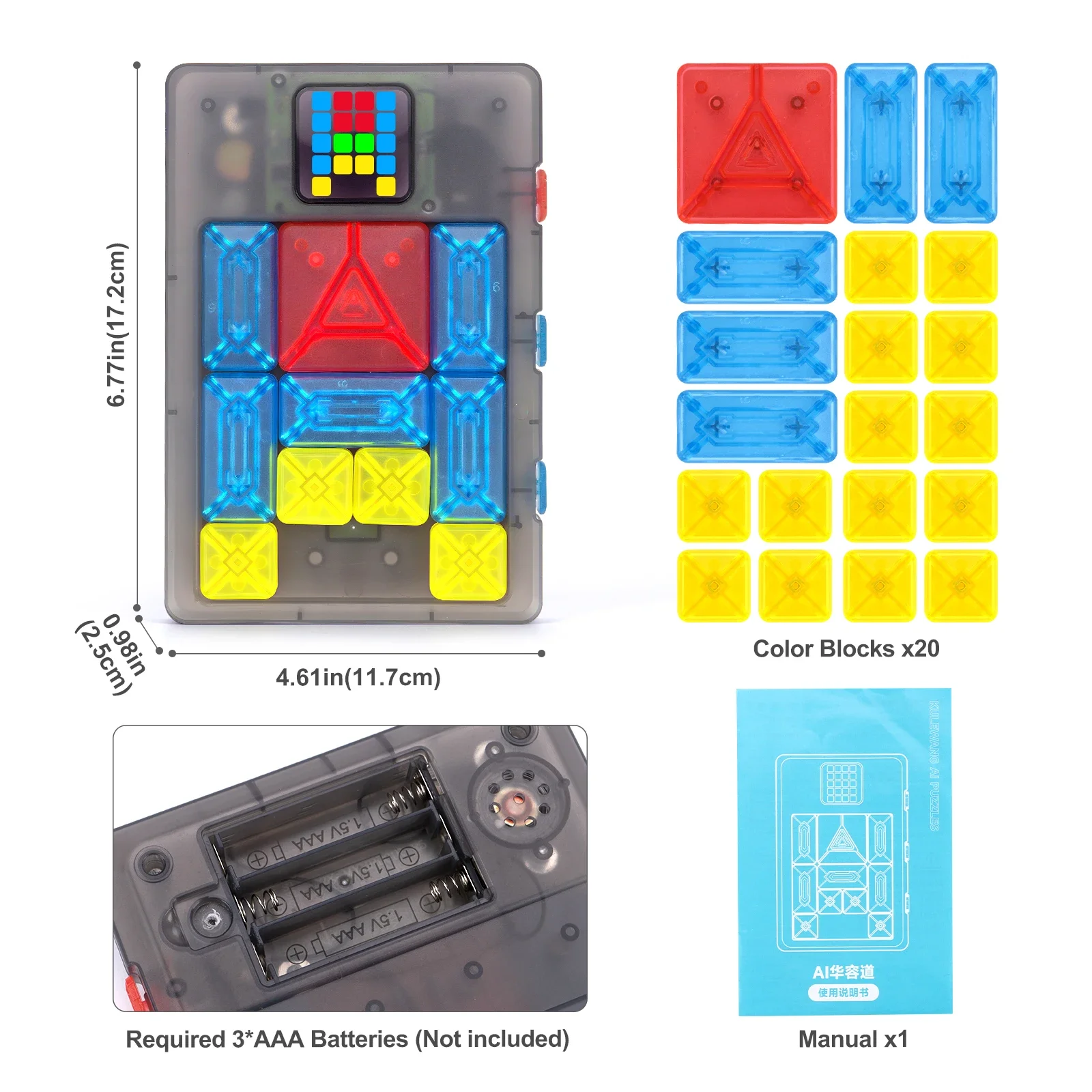 Road Magnetic Suction Block Sliding 500+ Levels Puzzle Toys Logical Thinking Training Brain-burning Board Game