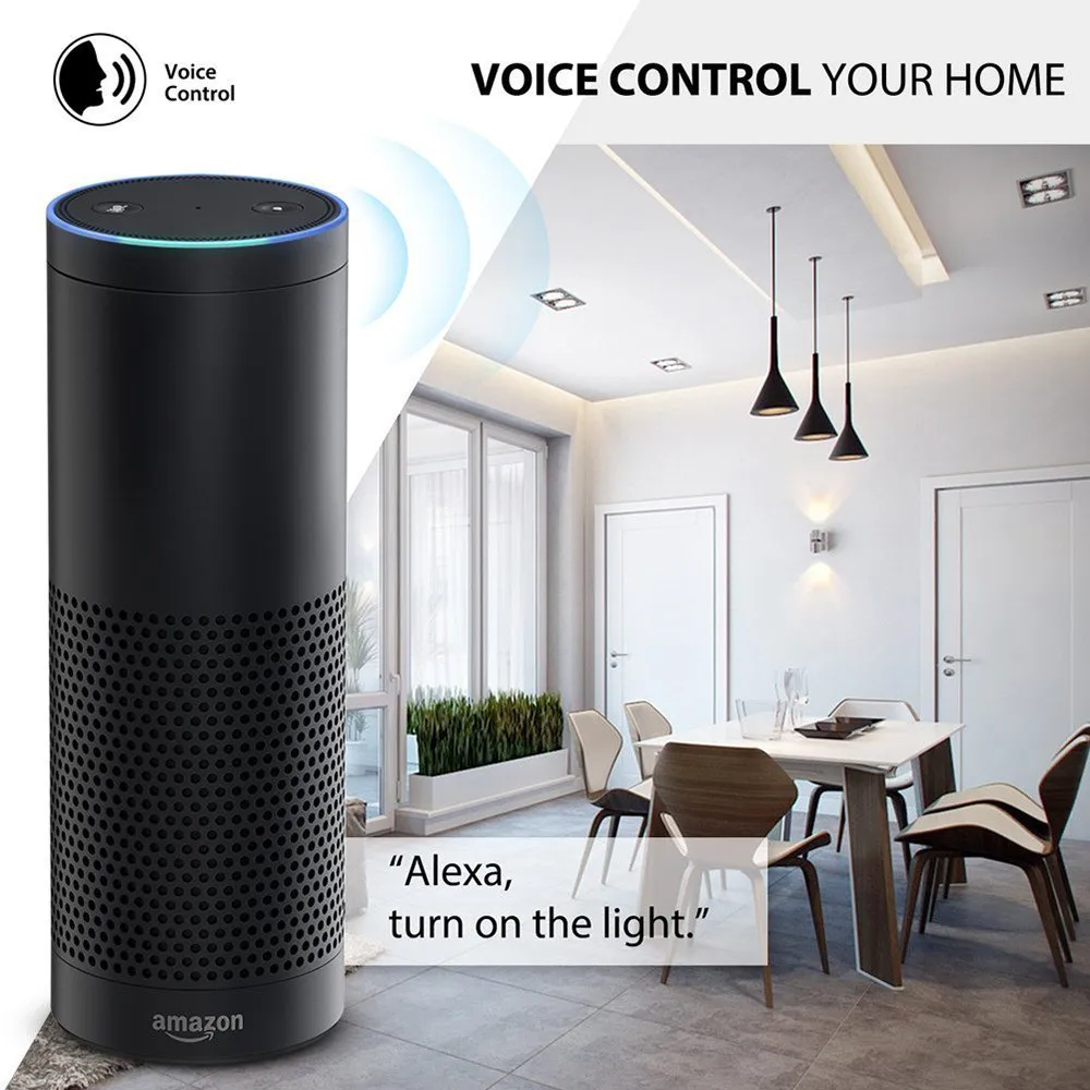 ELEGAN WiFi Tuya interruptor inteligente botón 1/2/3 Gang interruptores de pared sin cable neutro funciona con Alexa Google Home Smart Life