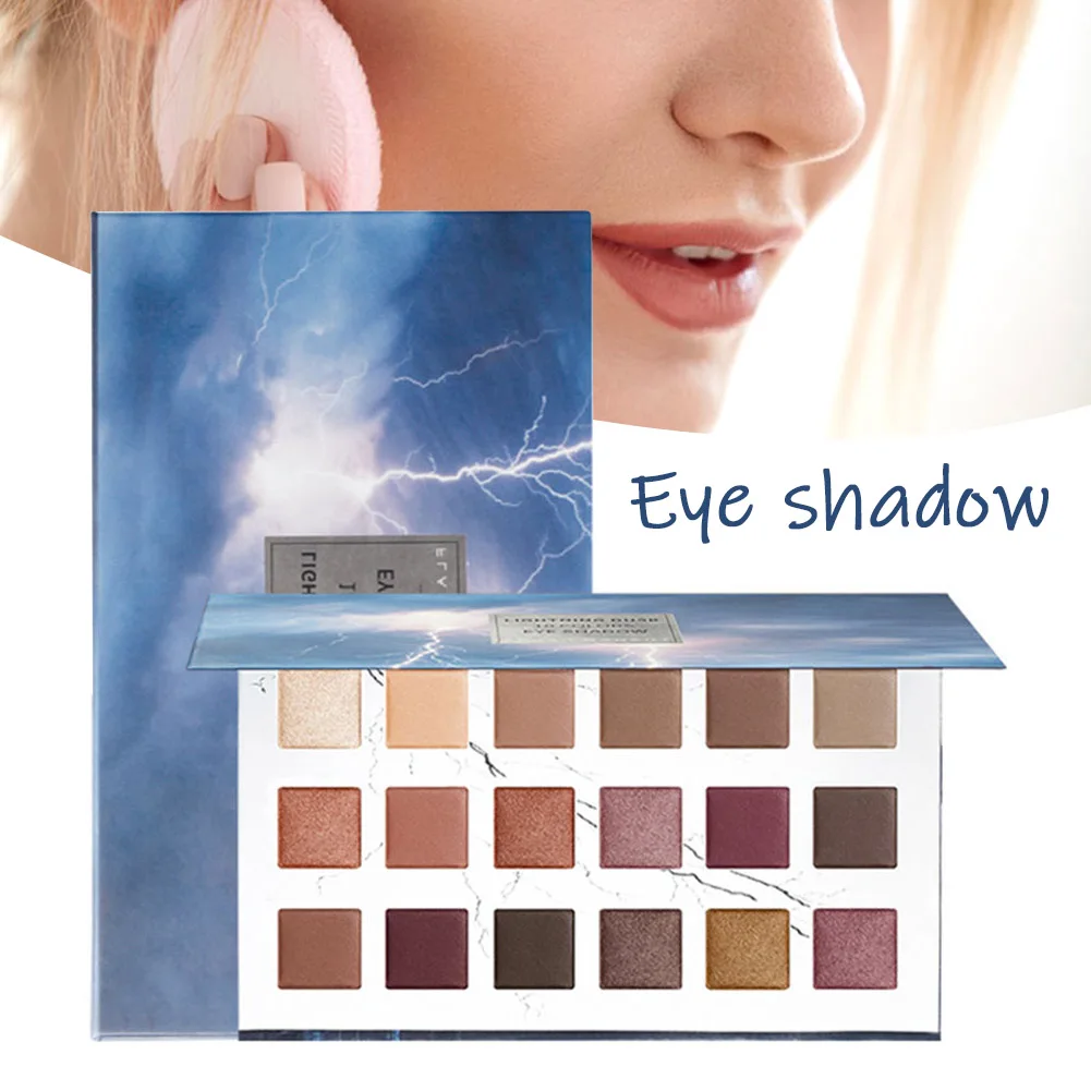 

Multifunctional 18 Color Eyeshadow Plate Portable No Smudge Eye Cosmetic Birthday Anniversary Gift