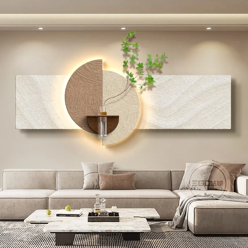 Decorative Painting Sofa Background Wall Light Painting Advanced Sandstone Painting Bedroom Mural Painting