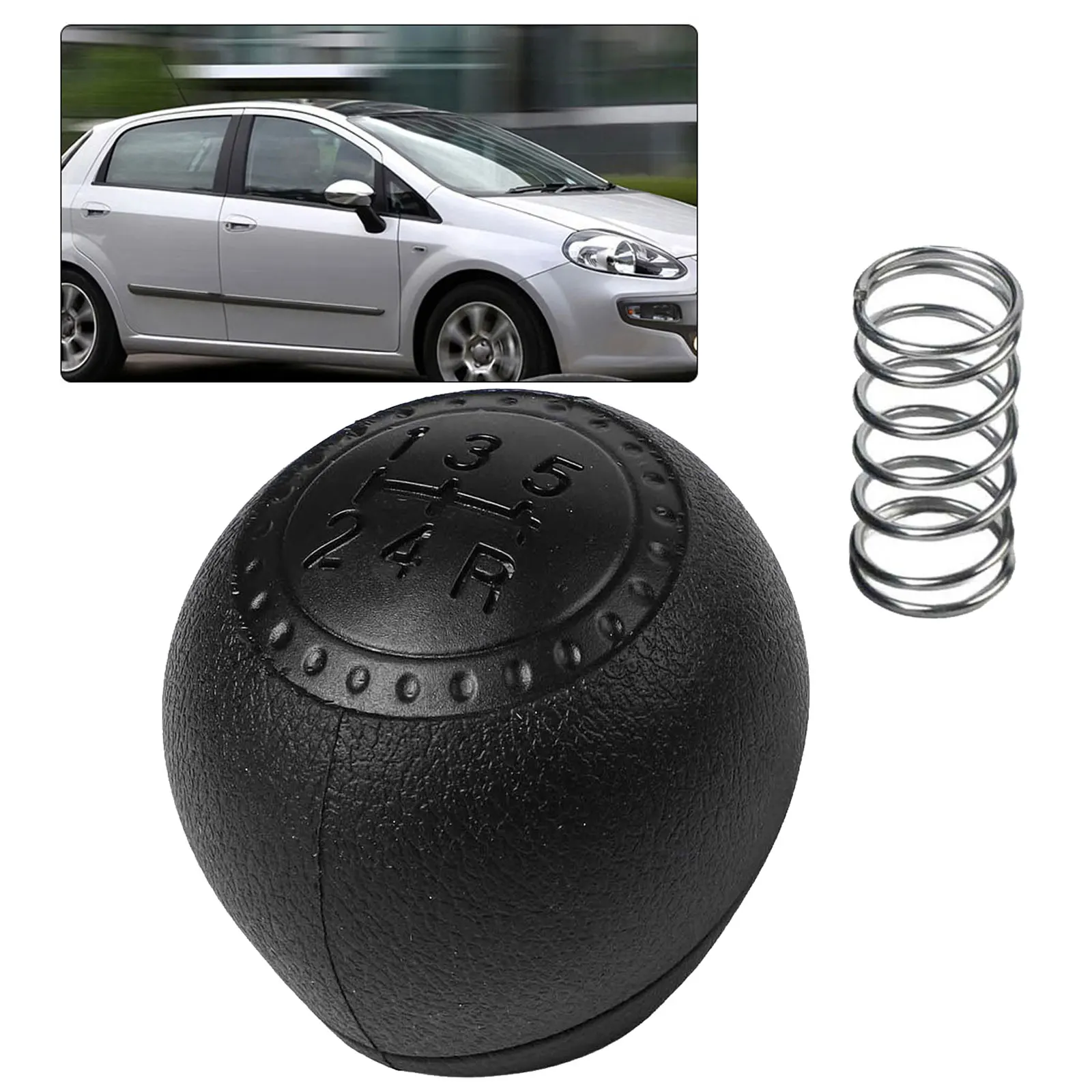 5 Speed Gear Knob Reverse Gear And Return Spring Mechanism Gear Knob For Fiat For Punto 188 1999-2012 Car Accessories