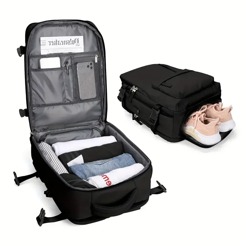 حقيبة ظهر للسفر بسعة كبيرة ، حقيبة كمبيوتر لوحي ، حقيبة أمتعة متعددة الوظائف ، رحلة قصيرة