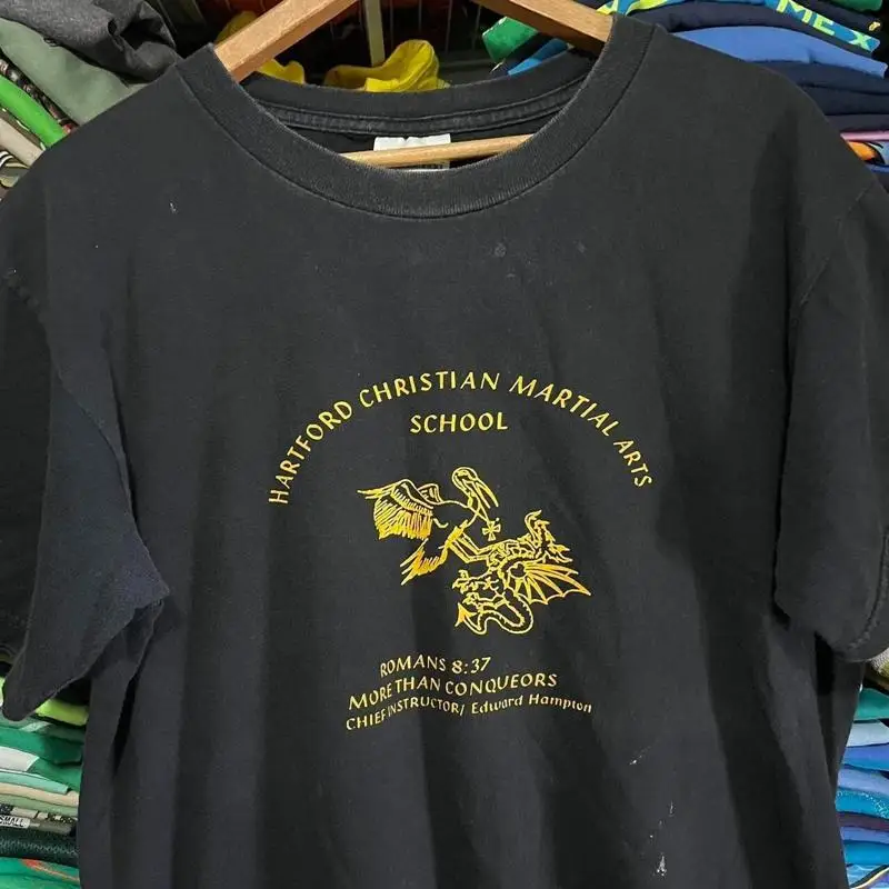 Y2K vintage Christian martial arts t shirt m