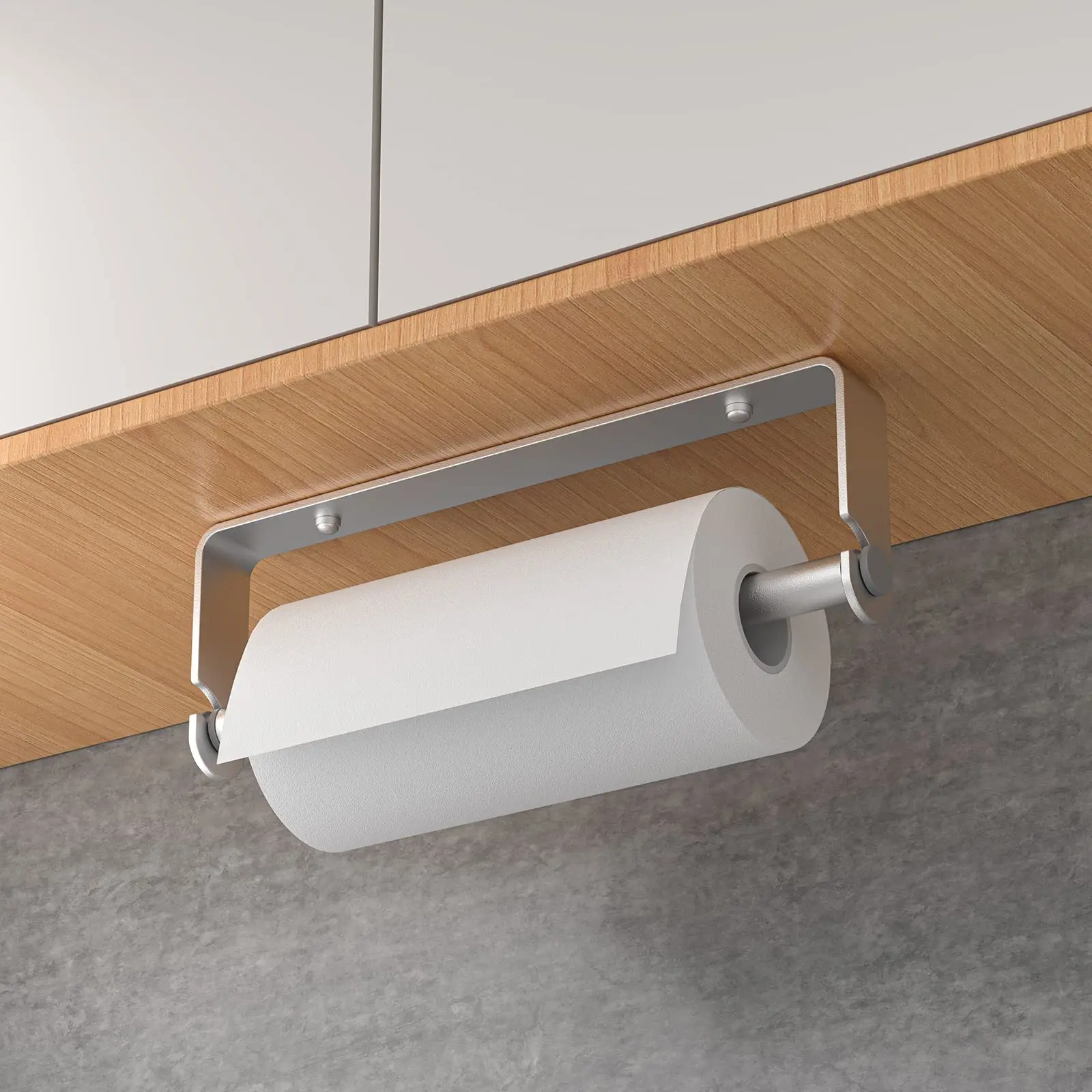 

Under Cabinet Paper Towel Holder Adhesive or Drill Mount Paper Towel Holder Wall Mount Paper Towel Holders for Kitchen Bathroom