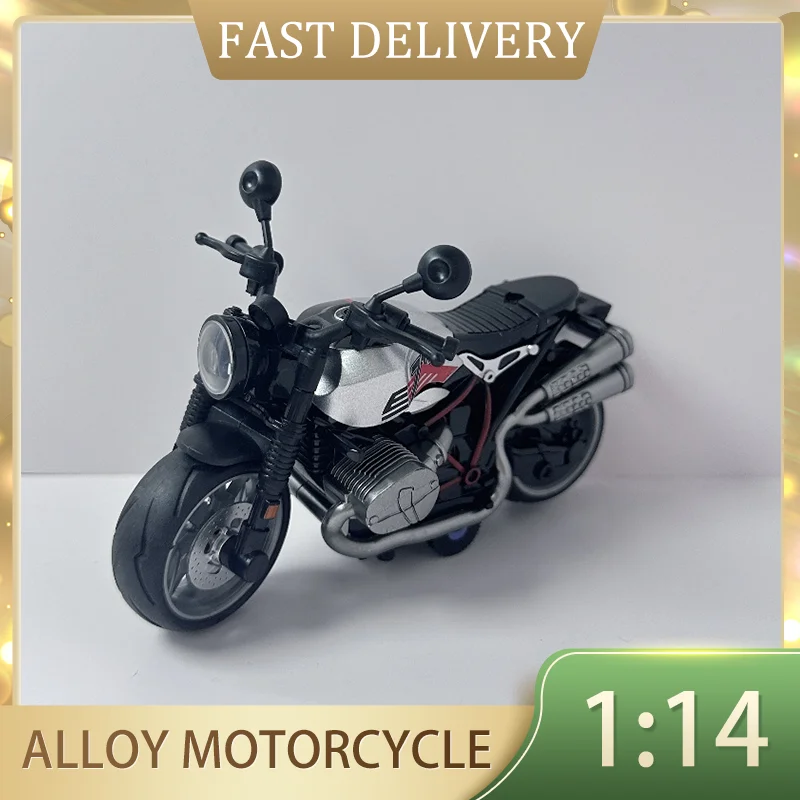

1:14 Motorcycle Alloy Toy Model Collectibles pull-back Portable Motorcycle Ornaments Motorcycle Model Children's Toys Gifts