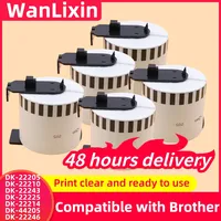 DK-22205 DK-22210 DK-22243 DK-22225 DK-22214 DK-44205 22246 Label Thermal Paper for Brother QL-500 560 570 QL-800 Label printer