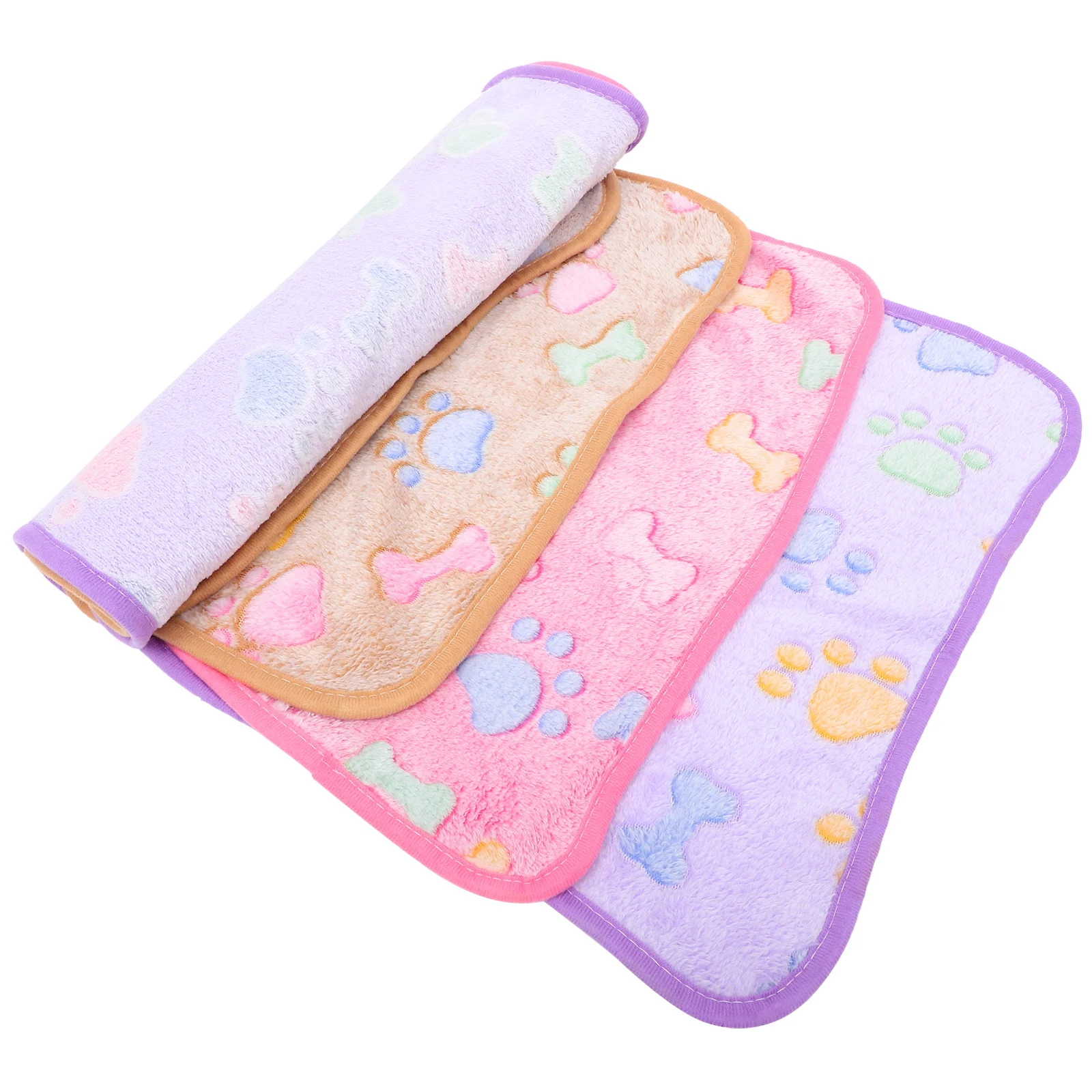 

3Pcs Guinea Pig Blanket Warm Soft Flannel Washable Cage Liners Small Animal Bedding Sleeping Mat Cozy Cage Pad