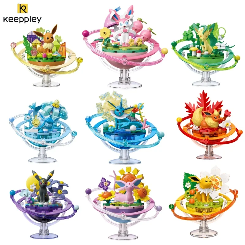 

Keeppley Pokémon Pikachu Building Blocks Children's Assembly Toy Eevee Cartoon Anime Charmander Model Bulbasaur Ornament Gift